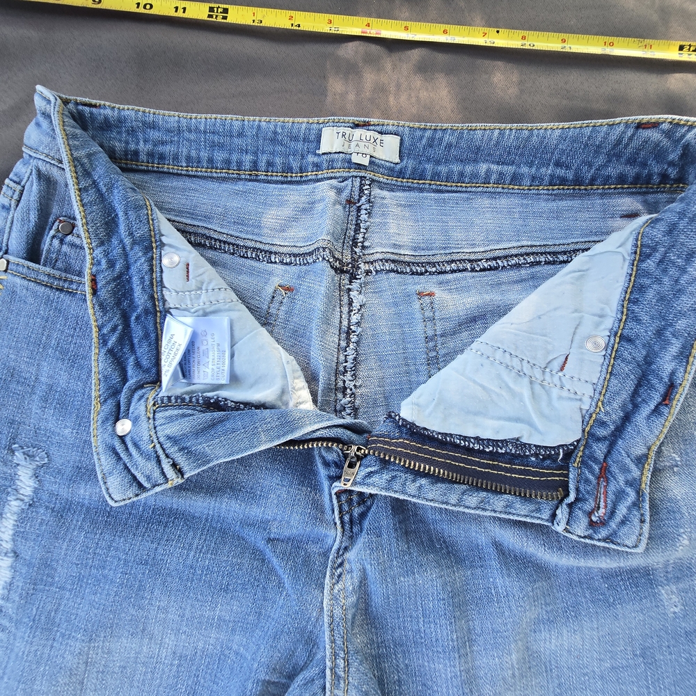 Tru Luxe Jeans Blue Flare & Wide Leg 10 A-17 - Picture 8 of 14